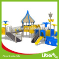 Crianças slide plástico, crianças ao ar livre playground equipamentos, parque infantil ao ar livre conjunto LE.HD.015